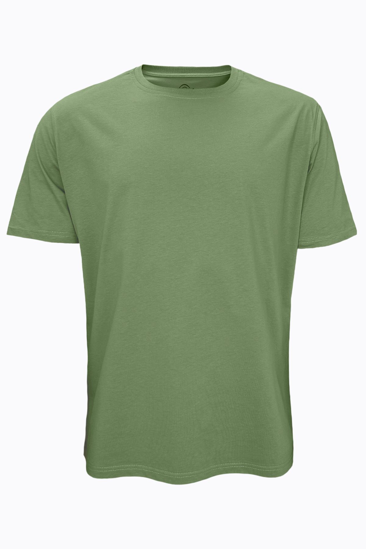 Malabadi Haki Erkek Büyük Beden Tişört Loose Fit / %100 Pamuk Bol Rahat Kesim 6041 