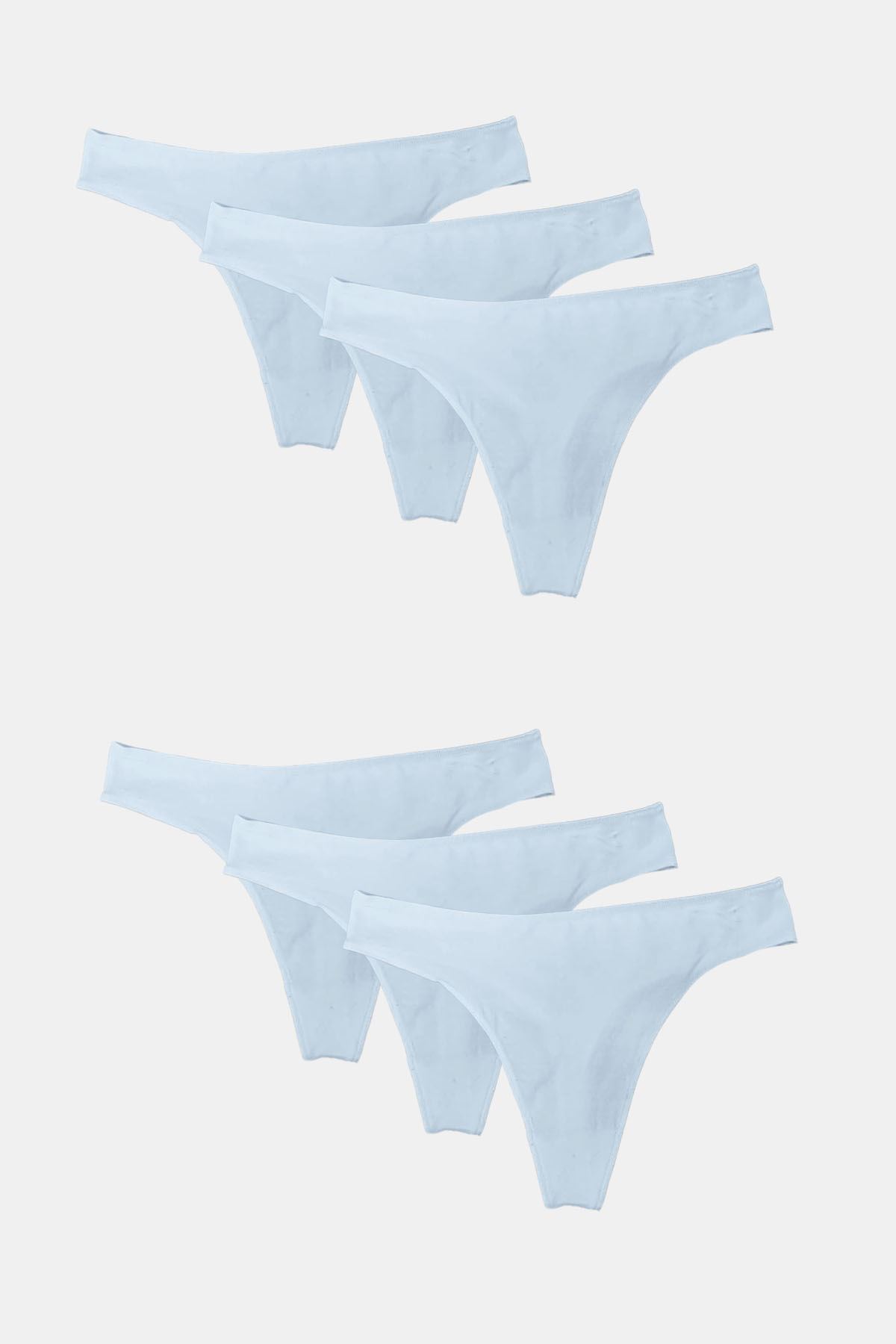 Malabadi Kadın Beyaz 6 lı Paket Modal String Tanga 186 