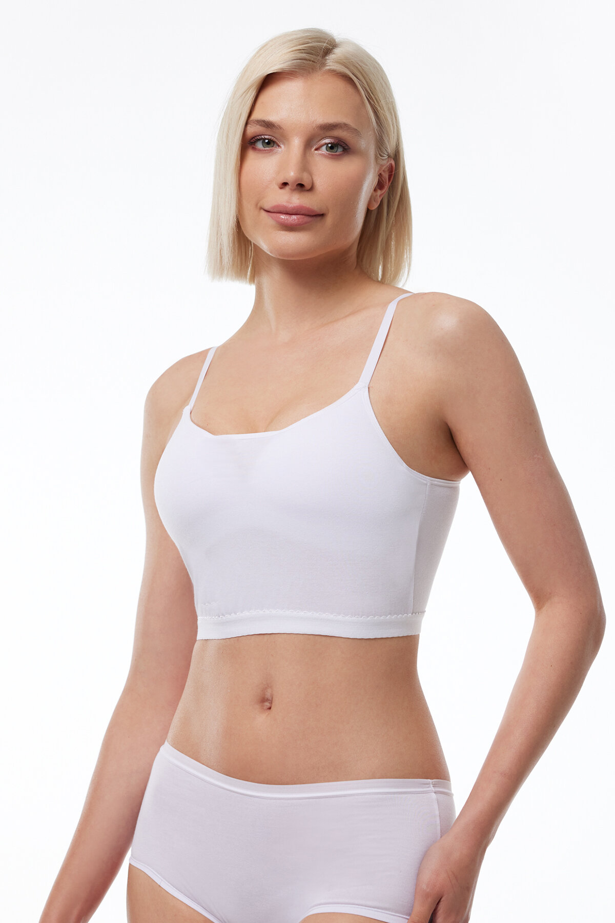 Malabadi Kadın Beyaz Modal Kaplı Büstiyer 823 - 1