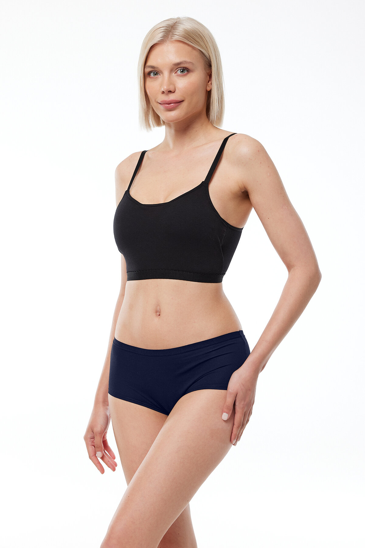 Malabadi Kadın Bordo Ekru Lacivert 7 Li Paket Geniş Kenarlı İz Yapmayan Modal Külot 7M1906 - 9