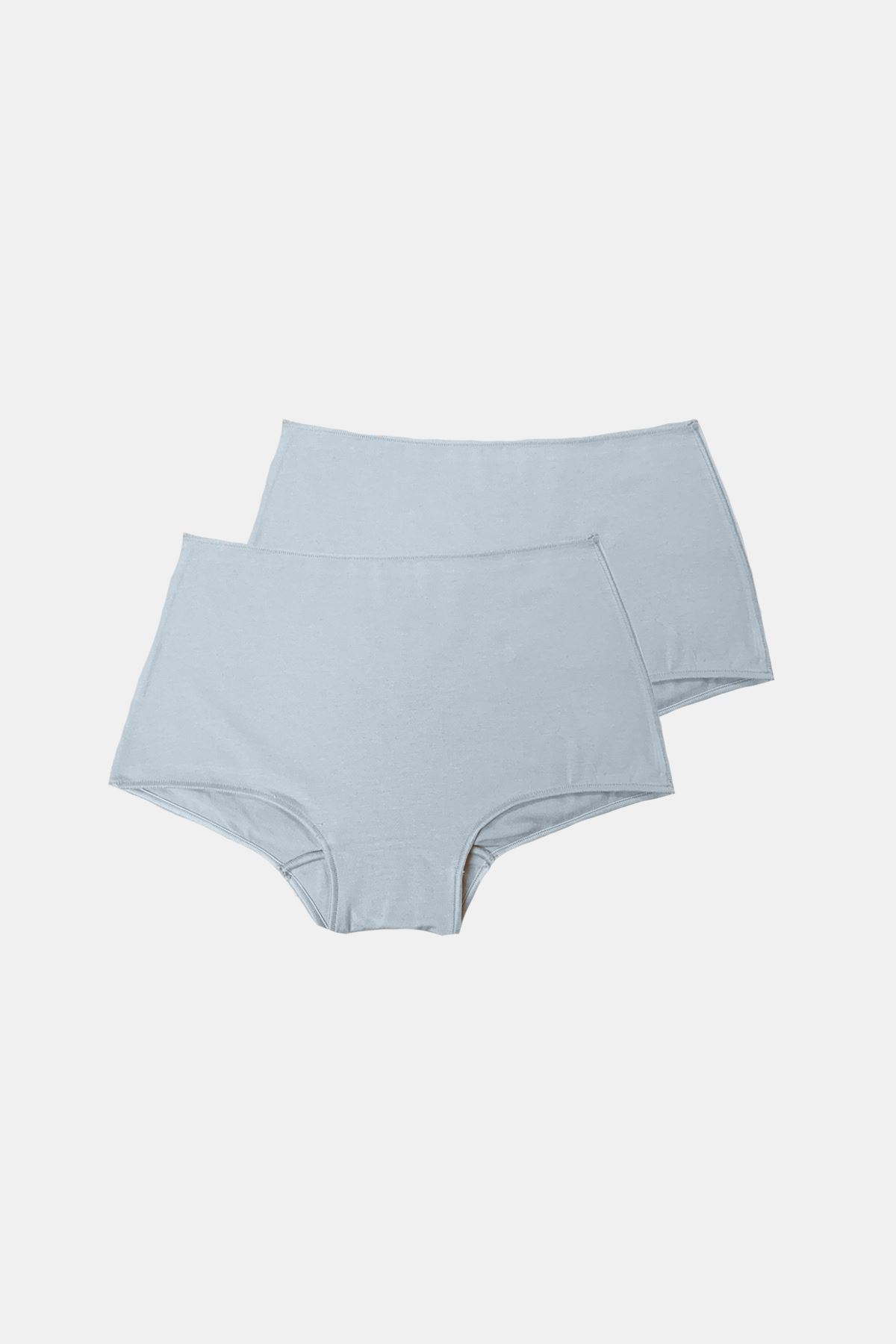 Malabadi Kadın Gri 2 li Paket Geniş Kenarlı Modal Külot 1053 