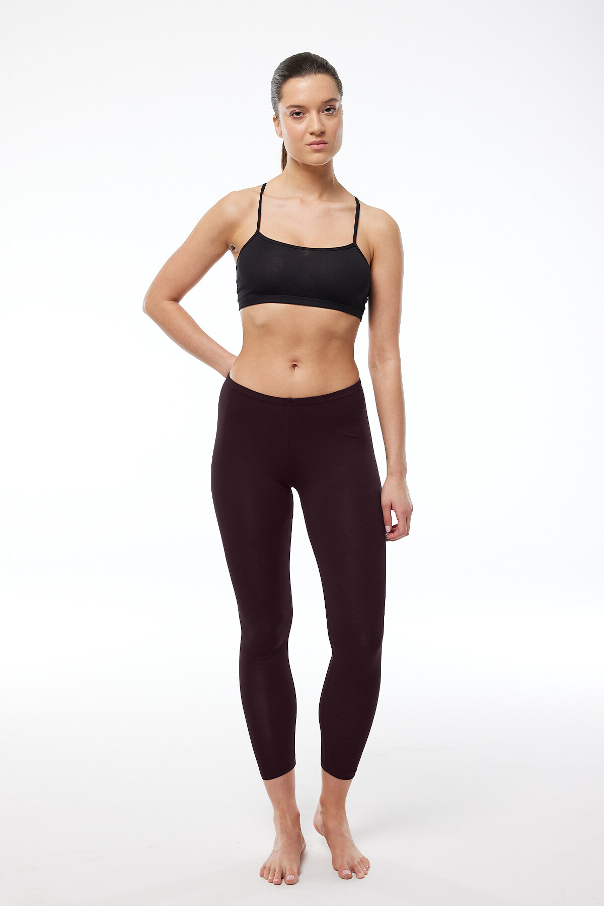 Malabadi Kadın Kahverengi Modal Uzun Tayt 190 - Malabadi