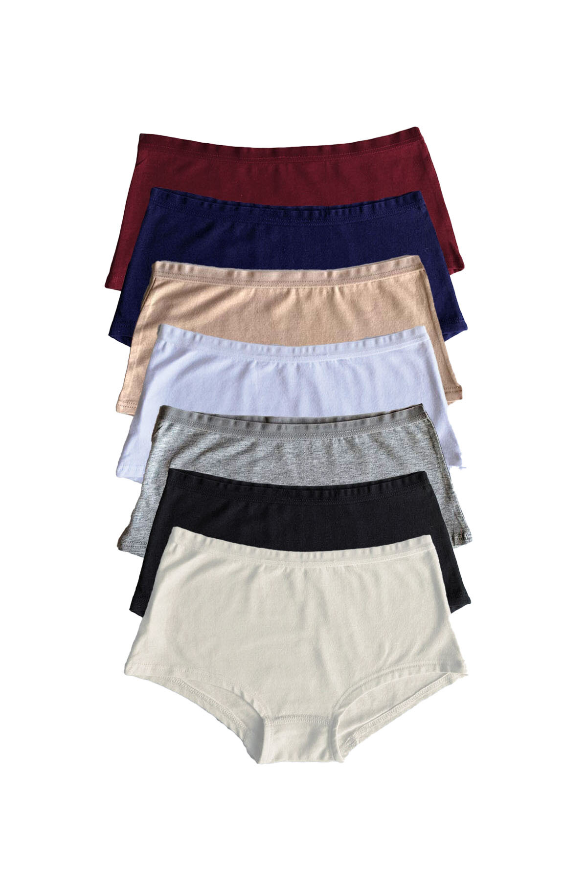 Malabadi Kadın Karışık Renk 7 li Paket Geniş Kenarlı İz Yapmayan Modal Külot 7M1906 - 1