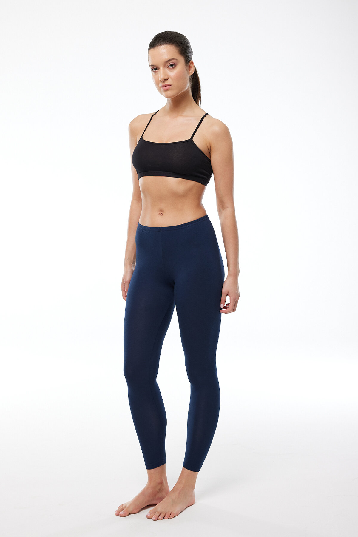 Malabadi Kadın Lacivert Modal Uzun Tayt 190 - 2