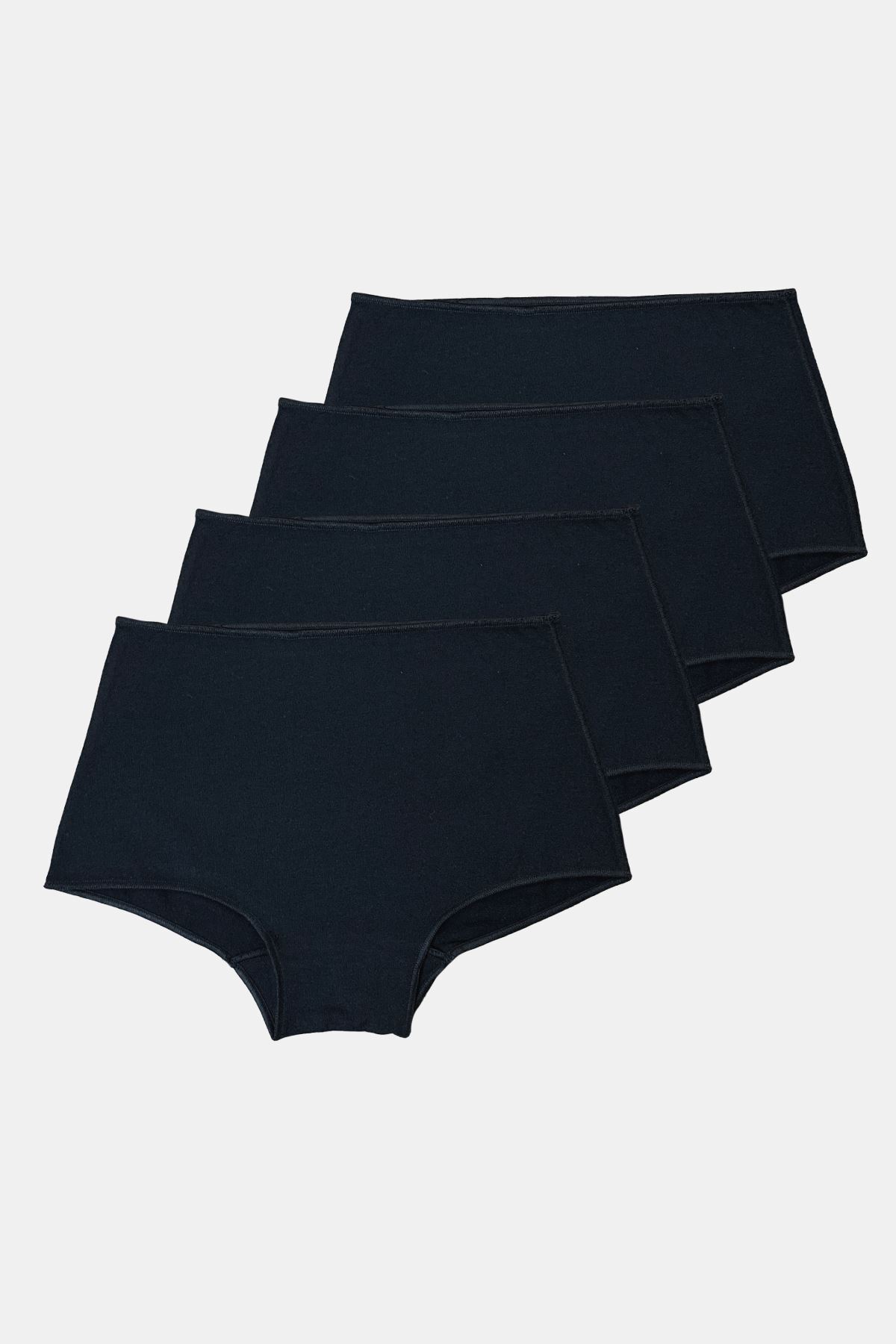 Malabadi Kadın Siyah 4 lü Paket Geniş Kenarlı Modal Külot 1053 - 1