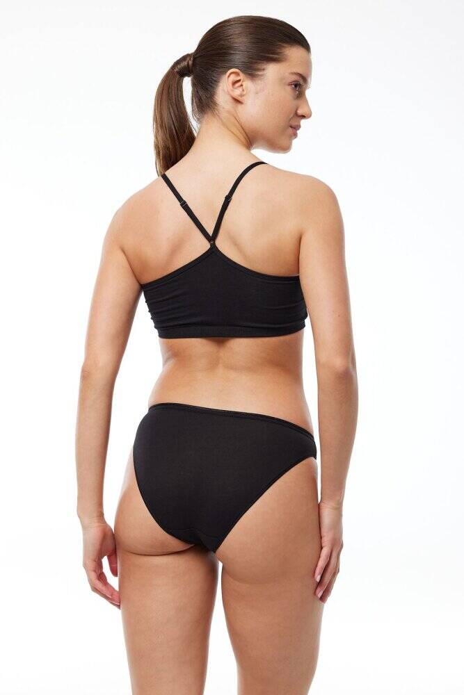 Malabadi Kadın Siyah 6 Lı Paket Modal Bikini Slip Külot 155 - 2