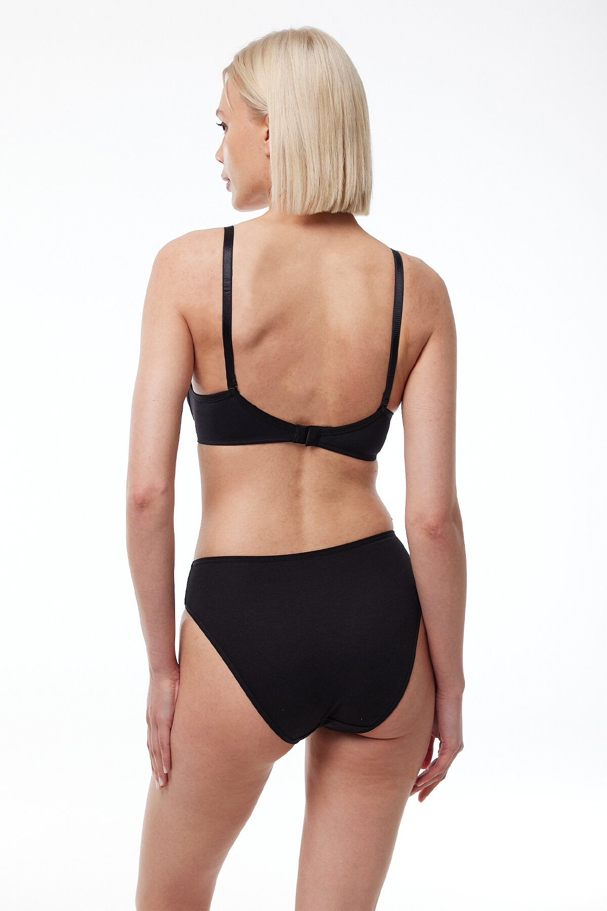 Malabadi Kadın Siyah Balenli Desteksiz Yumuşak Dokulu Soft Cup Sütyen 809 - 3