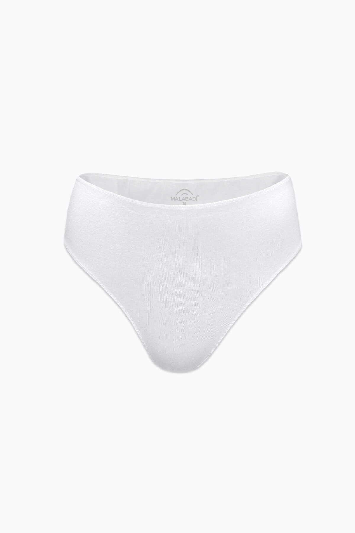 Malabadi Kadın Siyah Beyaz Ten Rengi 6 lı Paket Modal Yüksek Bel String Tanga 6M178 - 4