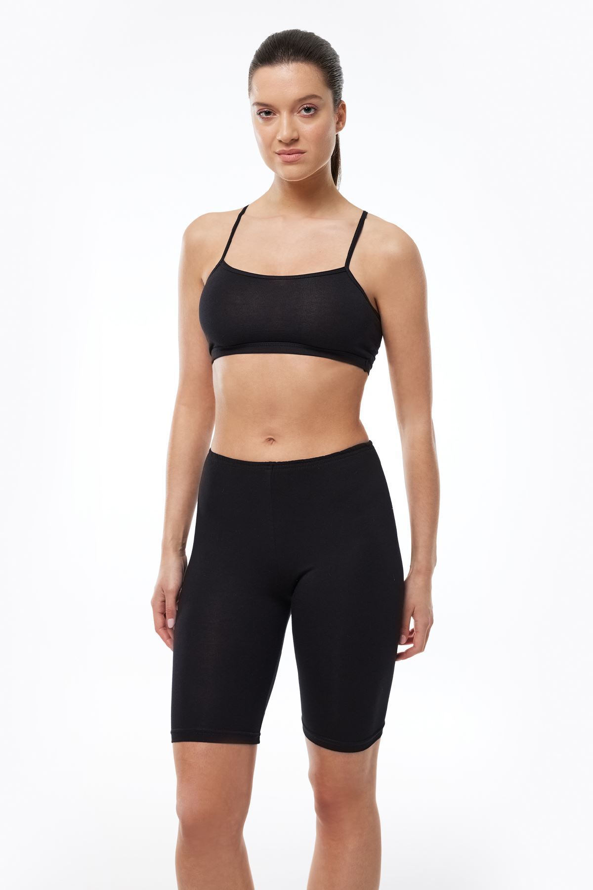 Malabadi Kadın Siyah Dizüstü Modal Tayt 112 - 1