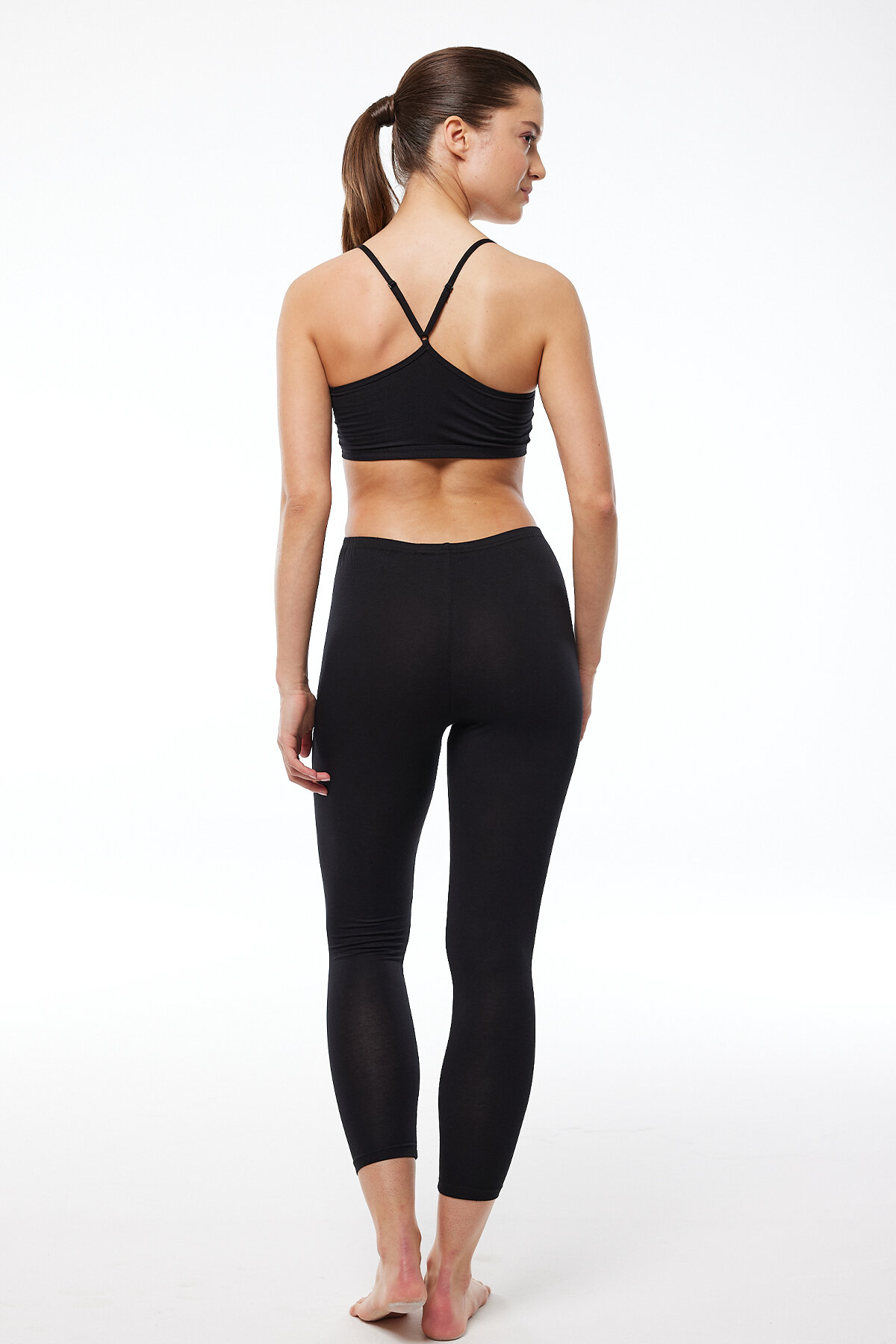 Malabadi Kadın Siyah İçi Şardonlu Modal Kışlık Hamile Taytı 1904 - 3