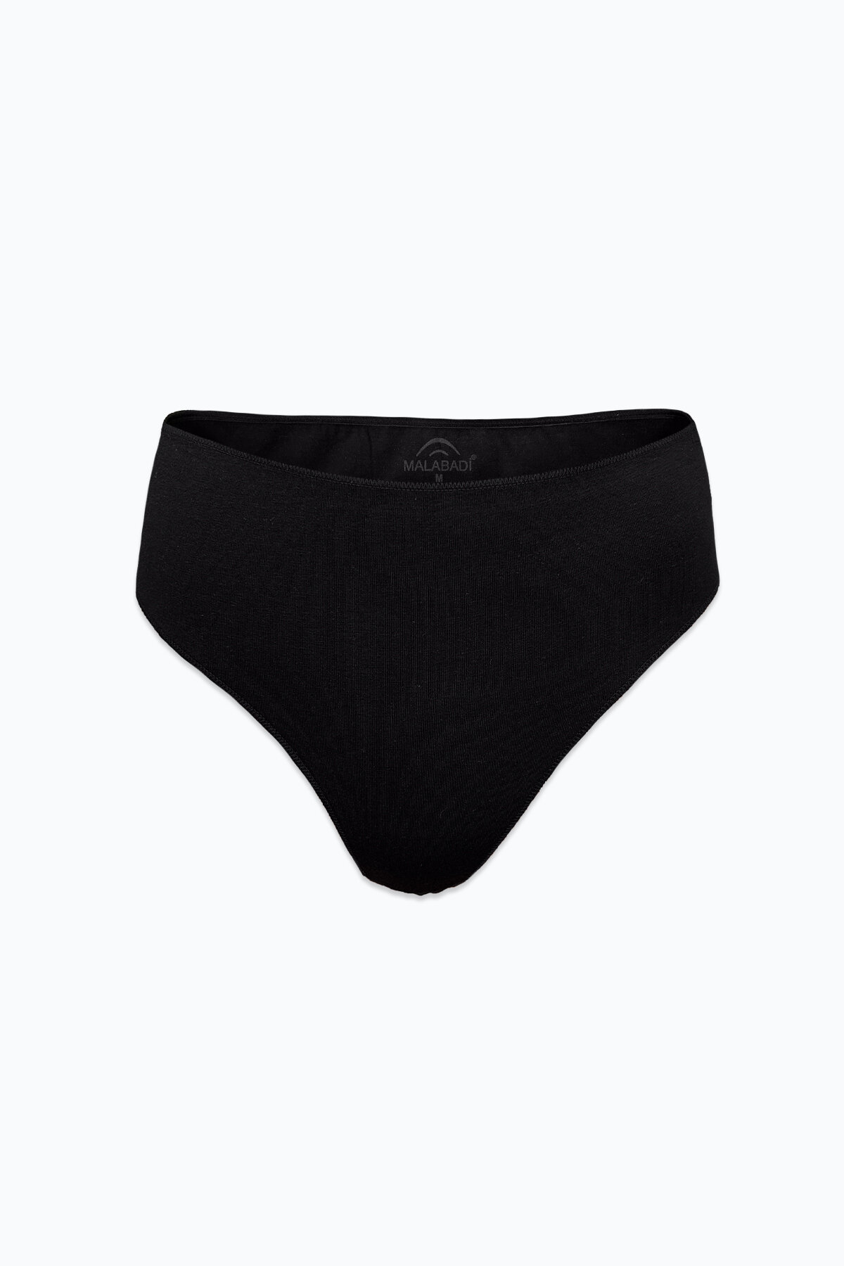 Malabadi Kadın Siyah Ten Rengi 4 lü Paket Modal Yüksek Bel String Tanga 4M178 - 2