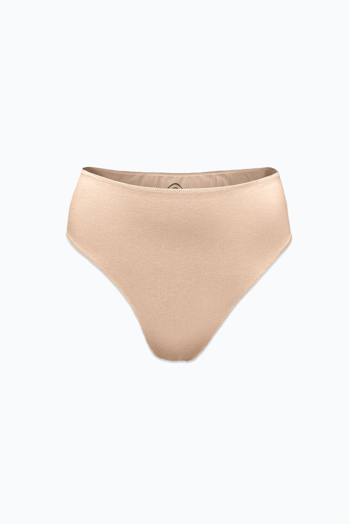 Malabadi Kadın Siyah Ten Rengi 4 lü Paket Modal Yüksek Bel String Tanga 4M178 - 4