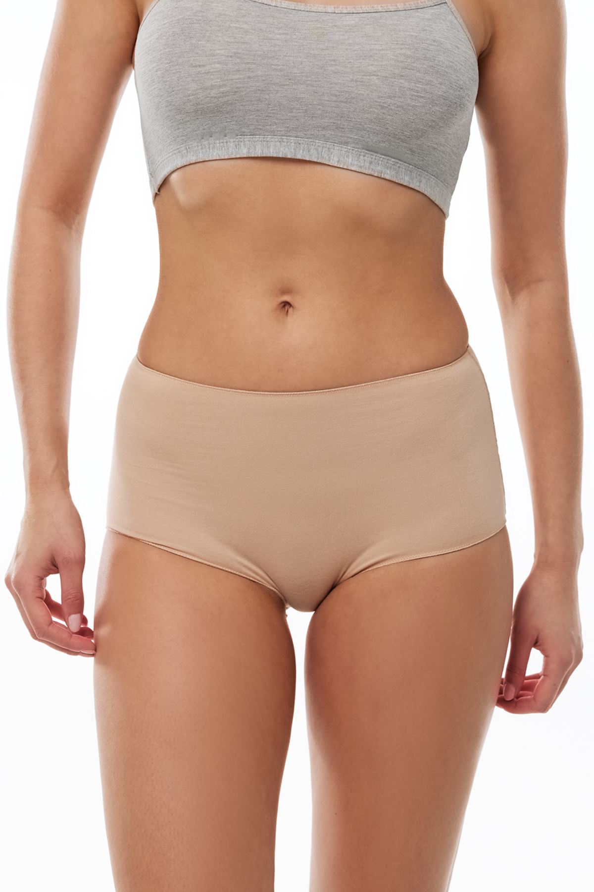 Malabadi Kadın Ten 2 li Paket Geniş Kenarlı Modal Külot 1053 