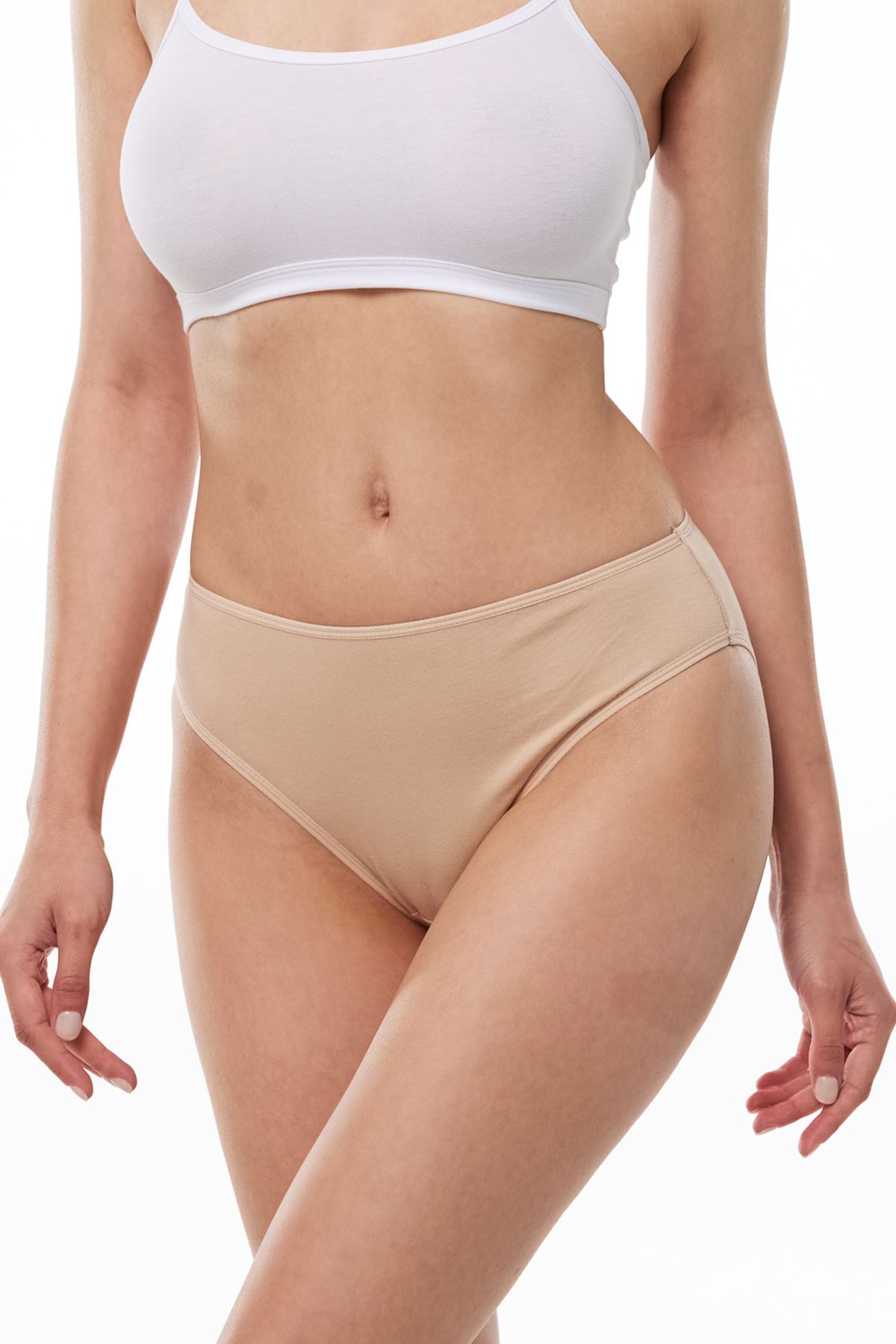 Malabadi Kadın Ten 2 li Paket Normal Bel Modal Slip Külot 1028 - 1