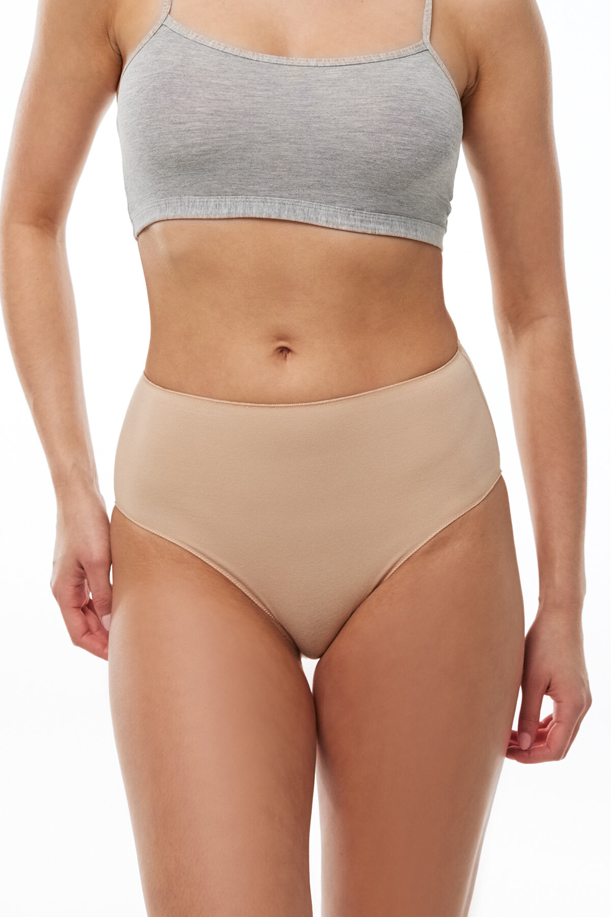Malabadi Kadın Ten 6 lı Paket Modal Yüksek Bel Slip Külot 1955 - 2