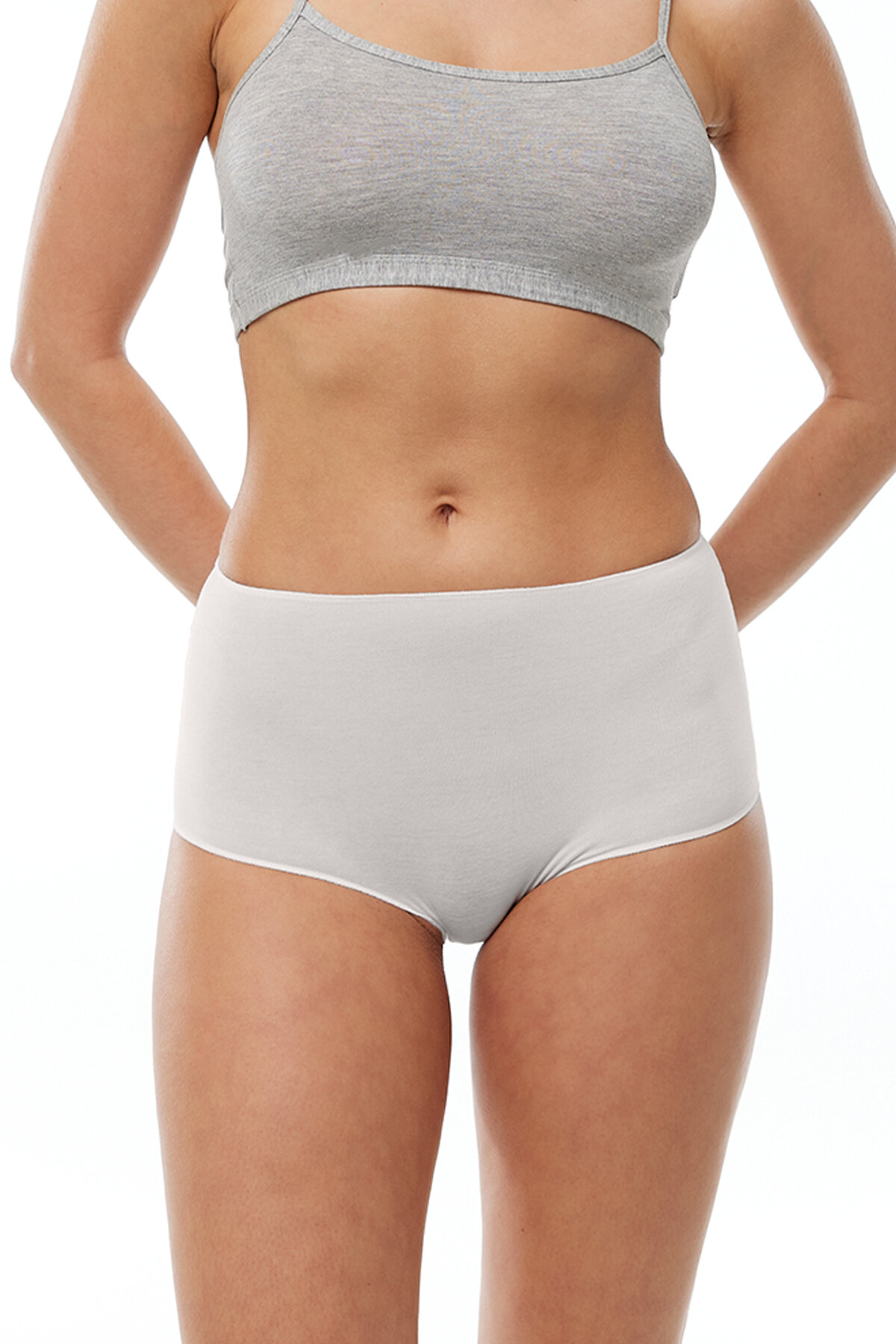 Malabadi Kadın Ten Ekru 4 lü Paket Geniş Kenarlı Modal Külot 1053 - 3