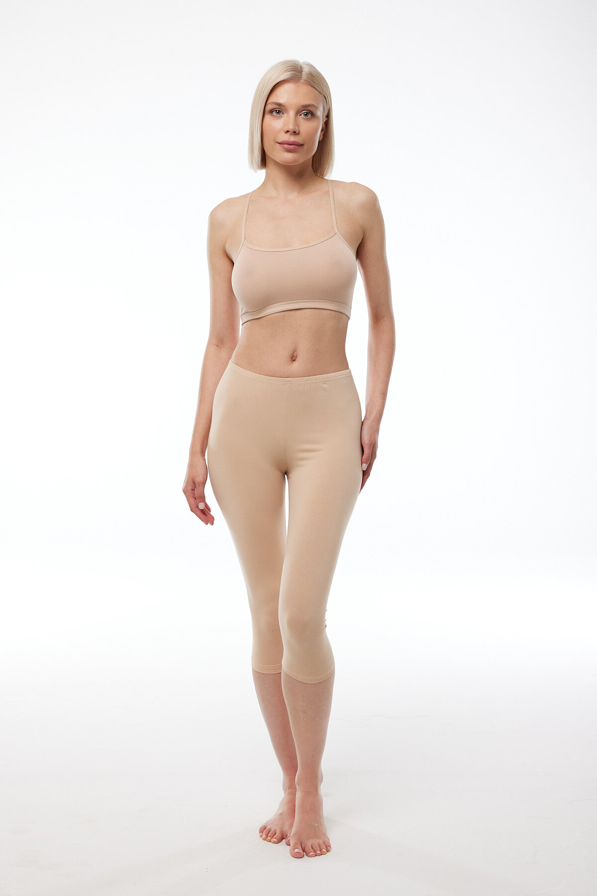 Malabadi Kadın Ten Modal Kapri Tayt 184 - 2