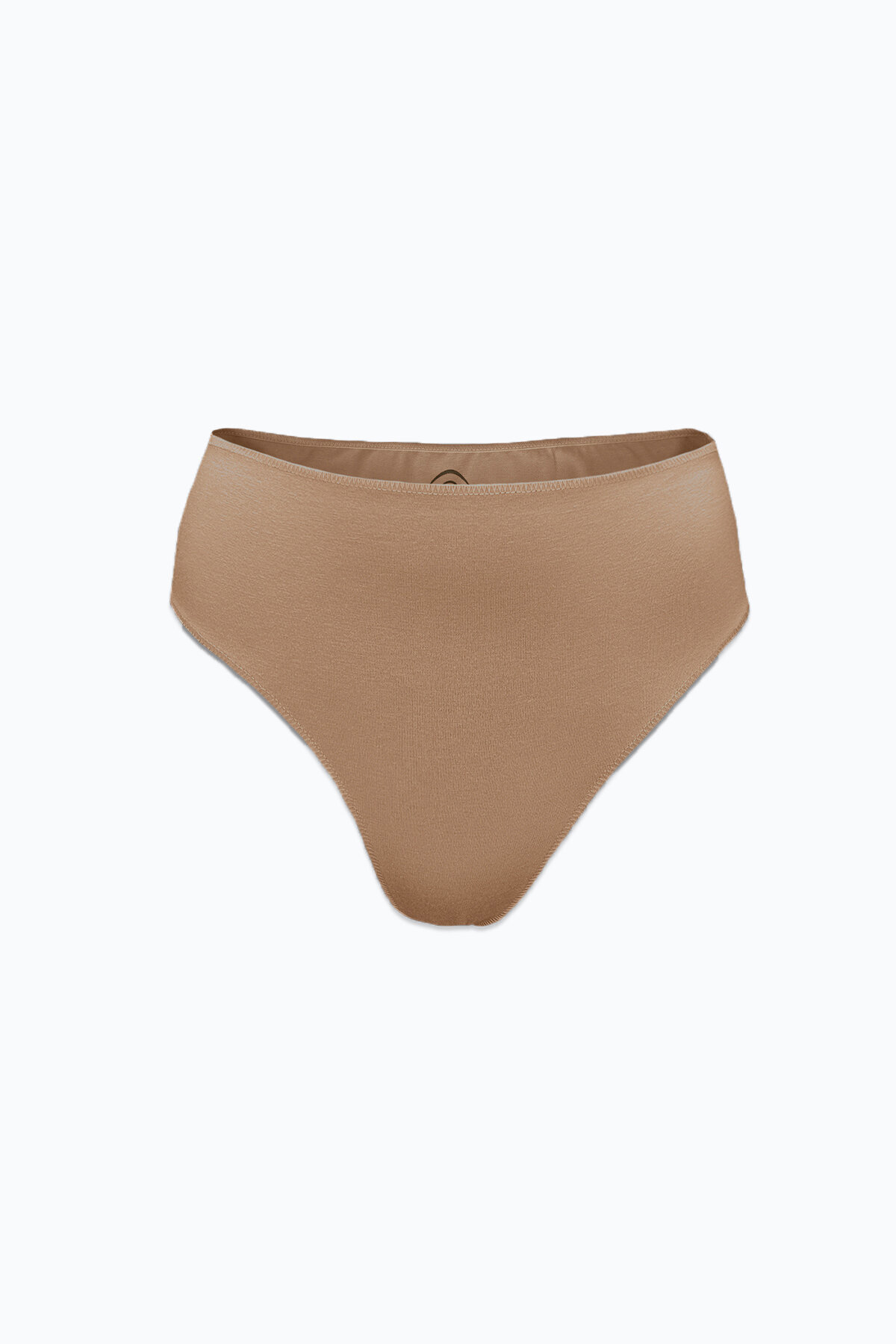 Malabadi Kadın Cappuccino 2 li Paket Modal Yüksek Bel String Görünmez Tanga 178 - 2
