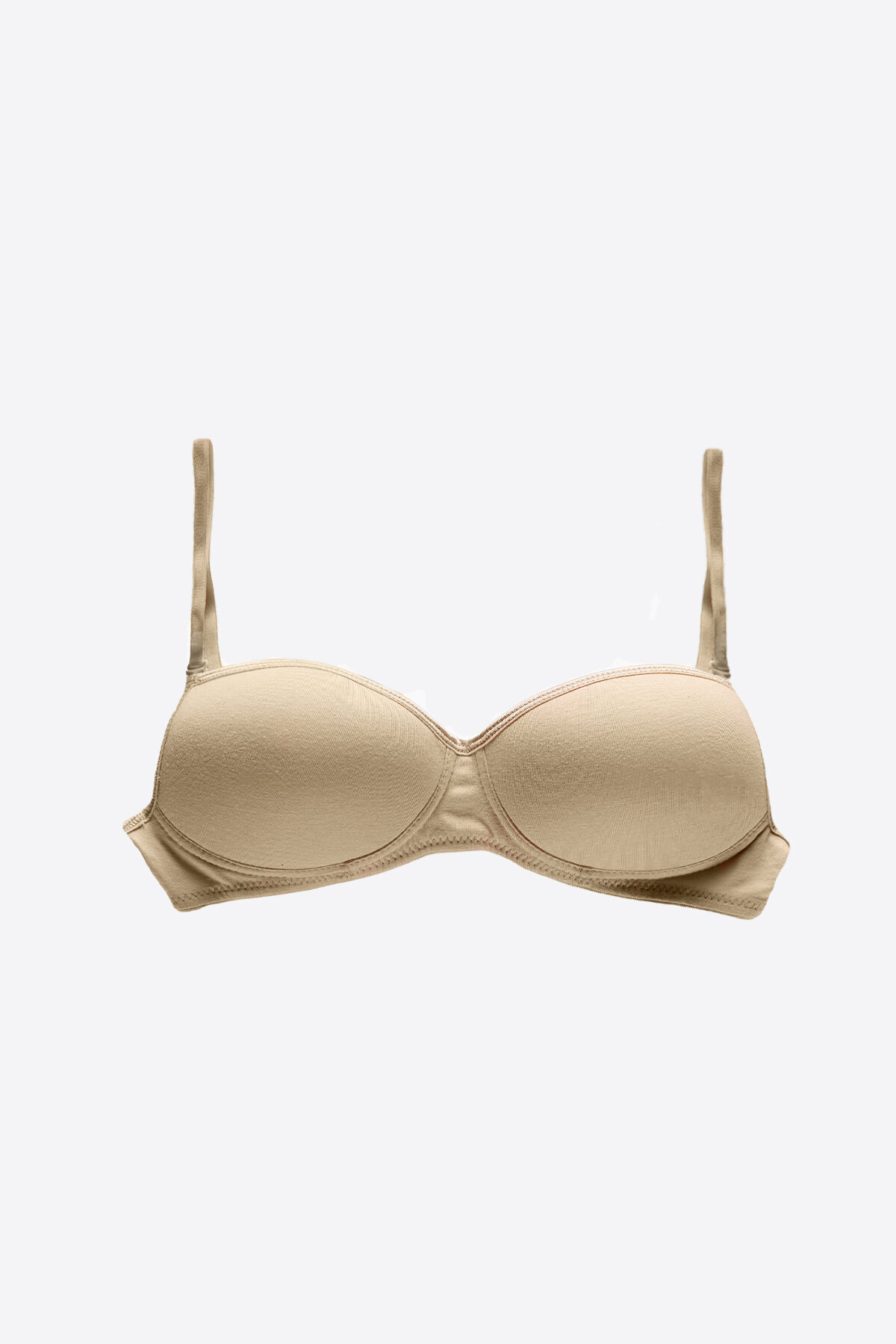 Malabadi Kız Çocuk Ten Kaplı Balensiz Pamuklu Straplez Alıştırma Sütyeni 821 - 1