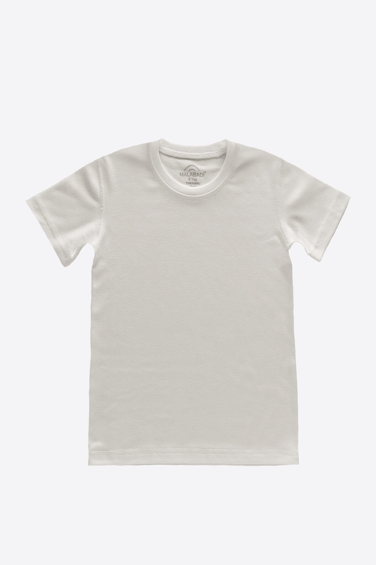 Malabadi Unisex Çocuk Ekru Kısa Kollu Viloft Termal Üst İçlik 402 - 1