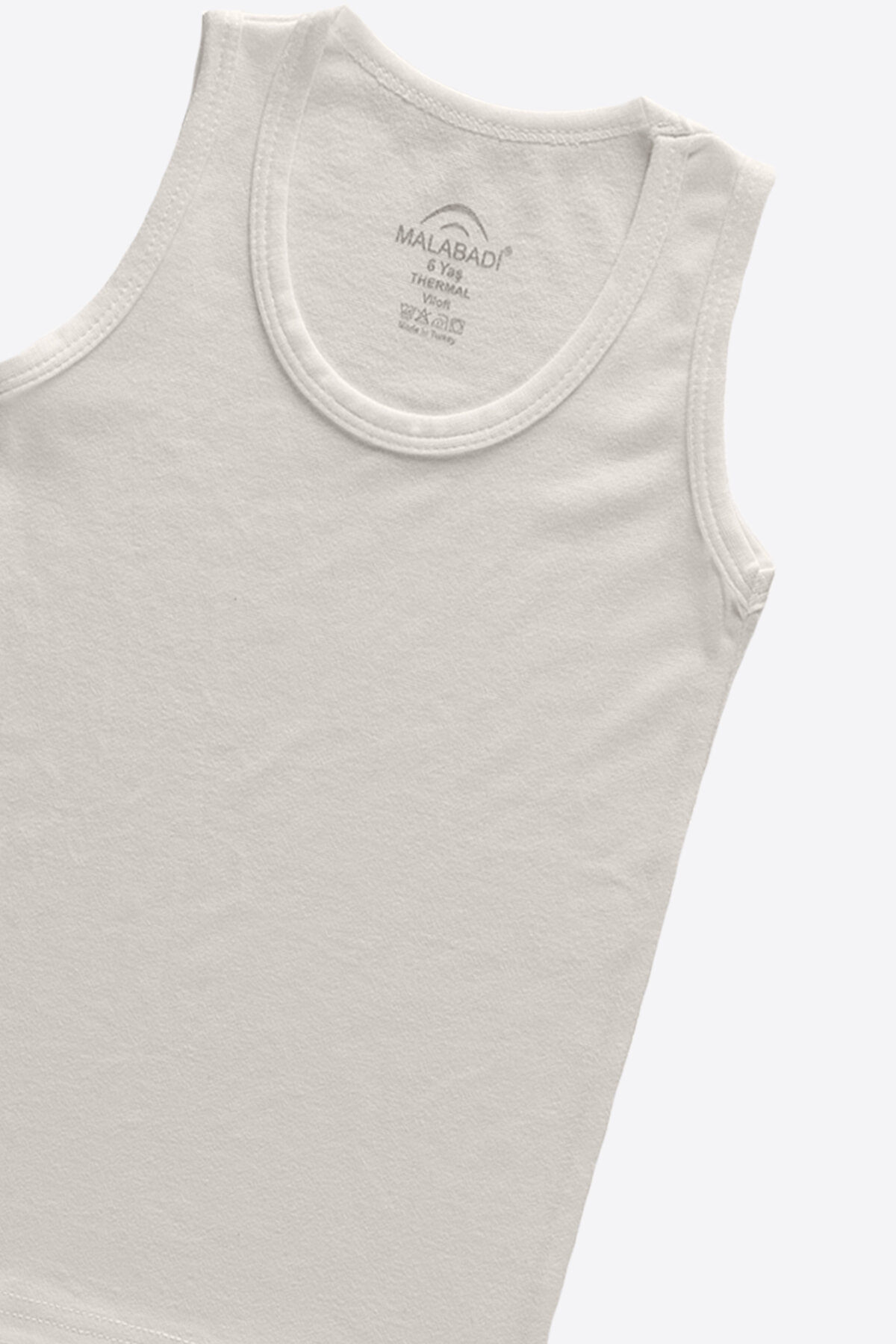 Malabadi Unisex Çocuk Ekru Viloft Termal Atlet 404 - 2