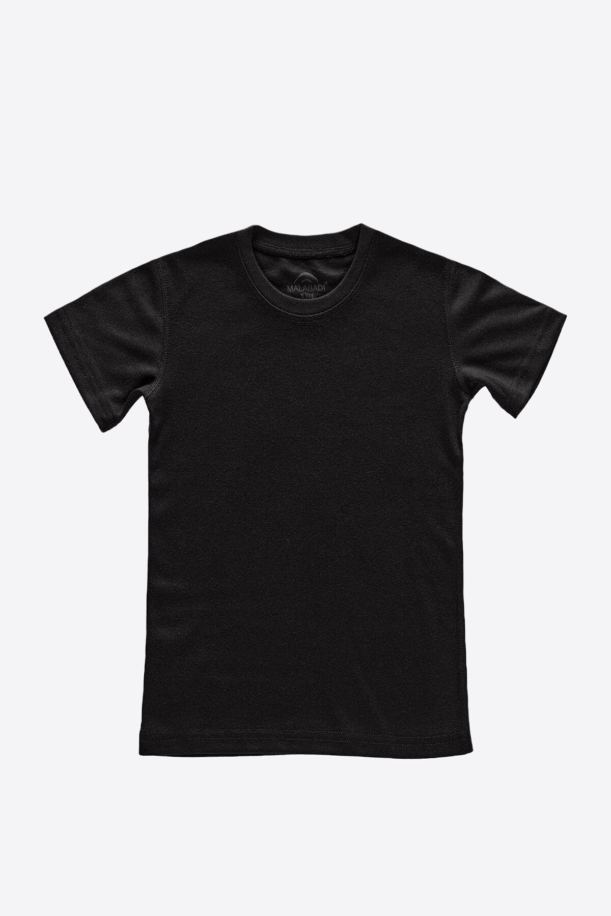 Malabadi Unisex Çocuk Siyah Kısa Kollu Viloft Termal Üst İçlik 402 - 1