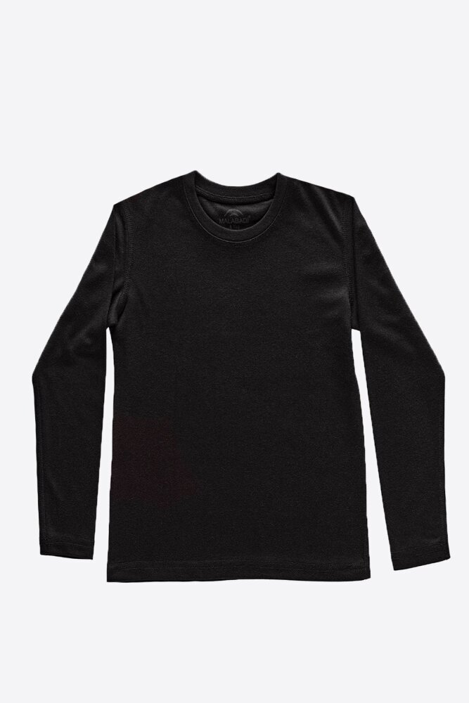 Malabadi Unisex Çocuk Siyah Uzun Kollu Viloft Termal Üst İçlik 405 